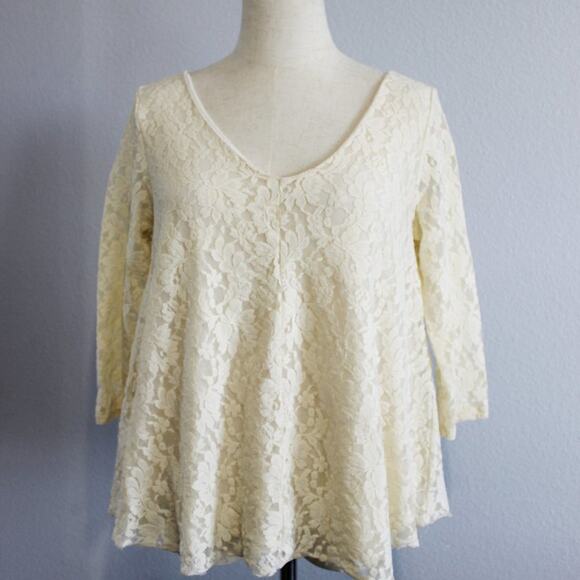 American Eagle Outfitters Lace Blouse Size M - Picture 1 of 6